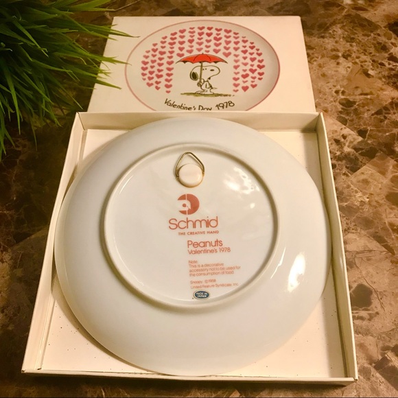 Valentine’s 1978 Peanuts by Charles Schulz Limited Edition Collectors Plate - Picture 5 of 8